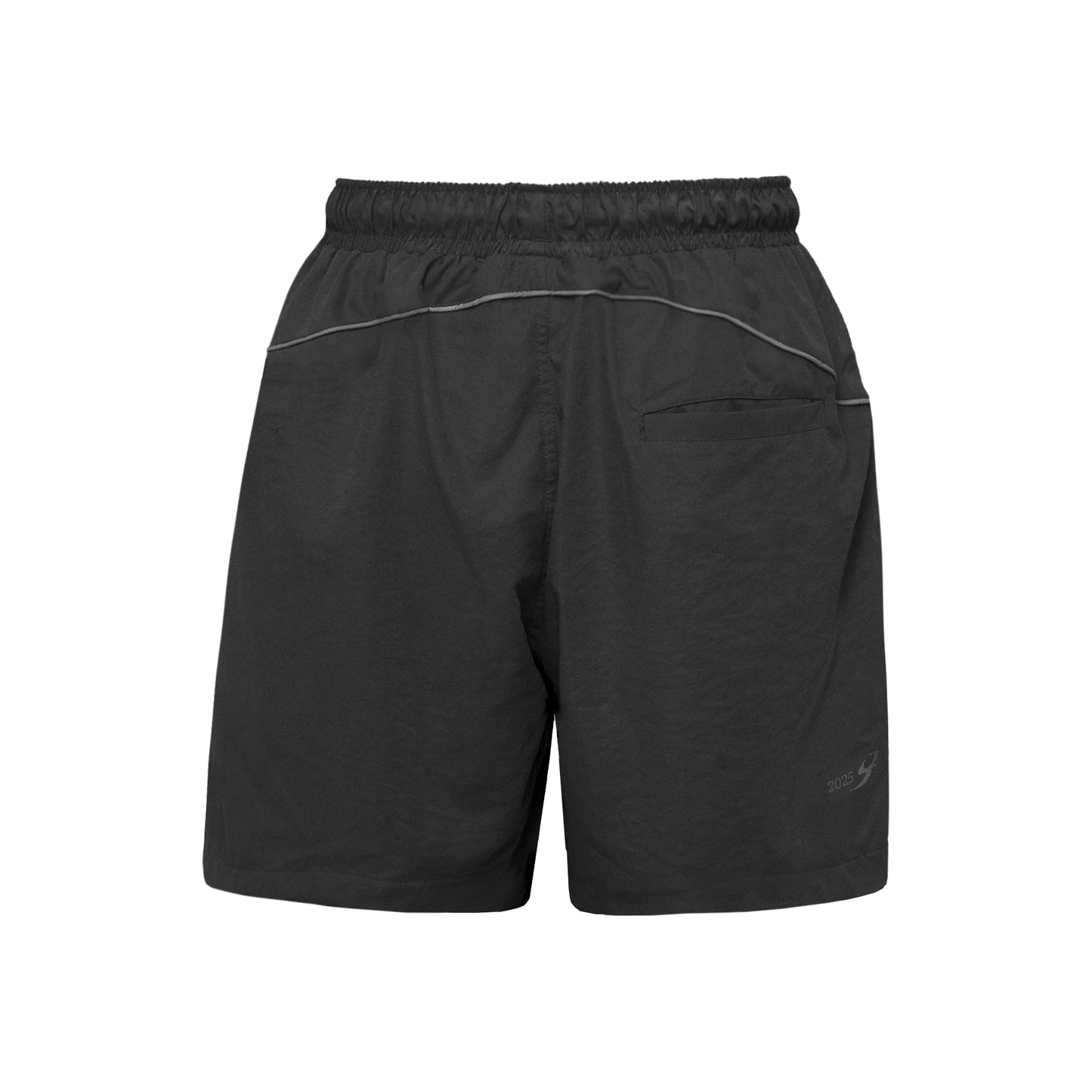 Short Circular Refletivo Preto