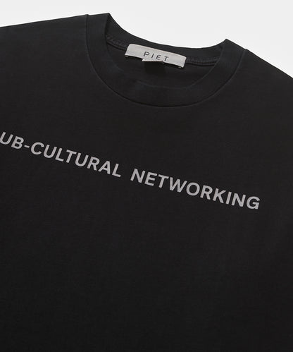 Subcultural Networking Tshirt  Black