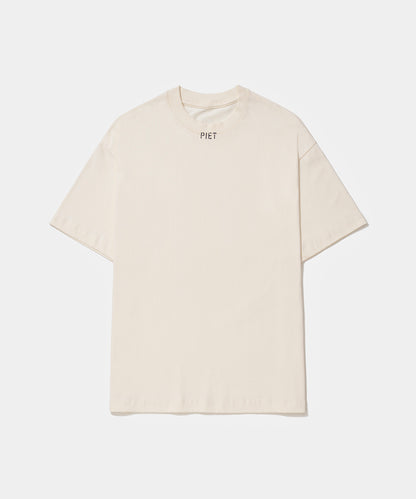 Stamped Logo Regular Tshirt  Bone White