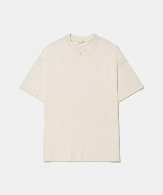 Stamped Logo Regular Tshirt  Bone White