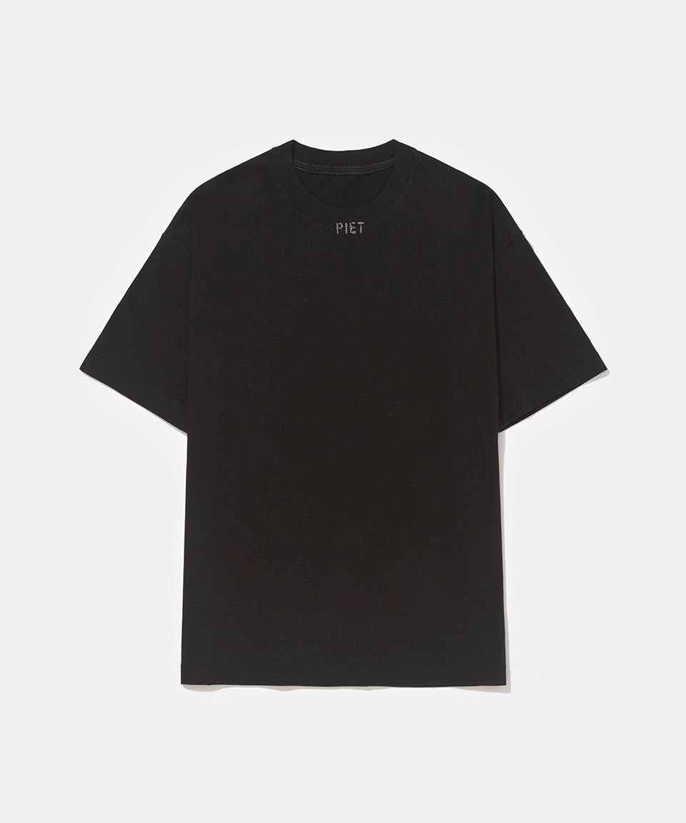Stamped Logo Regular Tshirt  Vintage Black