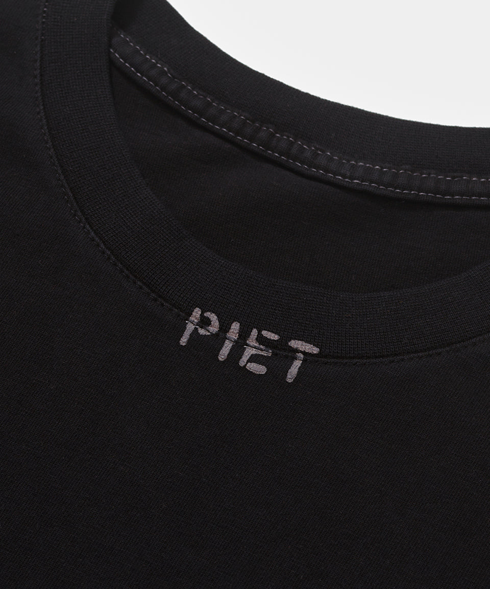 Stamped Logo Regular Tshirt  Vintage Black