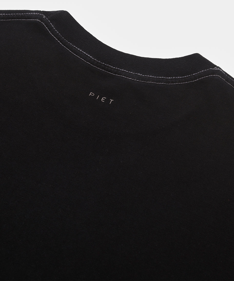 Stamped Logo Regular Tshirt  Vintage Black