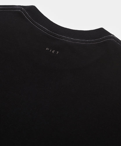 Stamped Logo Regular Tshirt  Vintage Black
