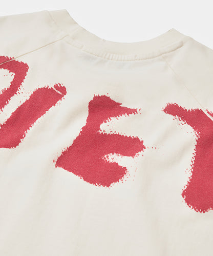Subcultural Networking Raglan Tshirt  Bone White