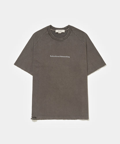 Subcultural Networking Raglan Tshirt  Black