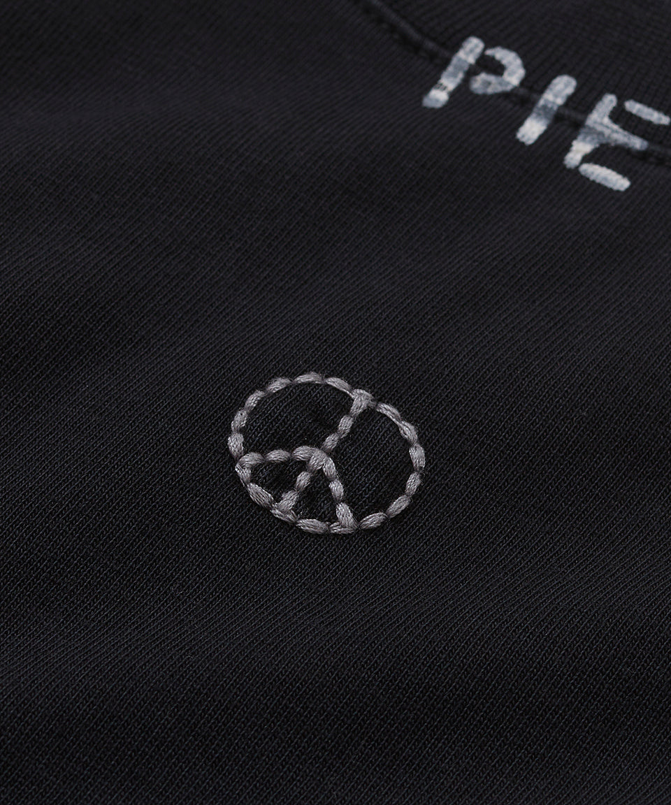 Patchwork Sleeveless Tee  Vintage Black