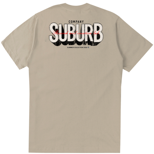 CAMISETA REGULAR SHADOW BEGE