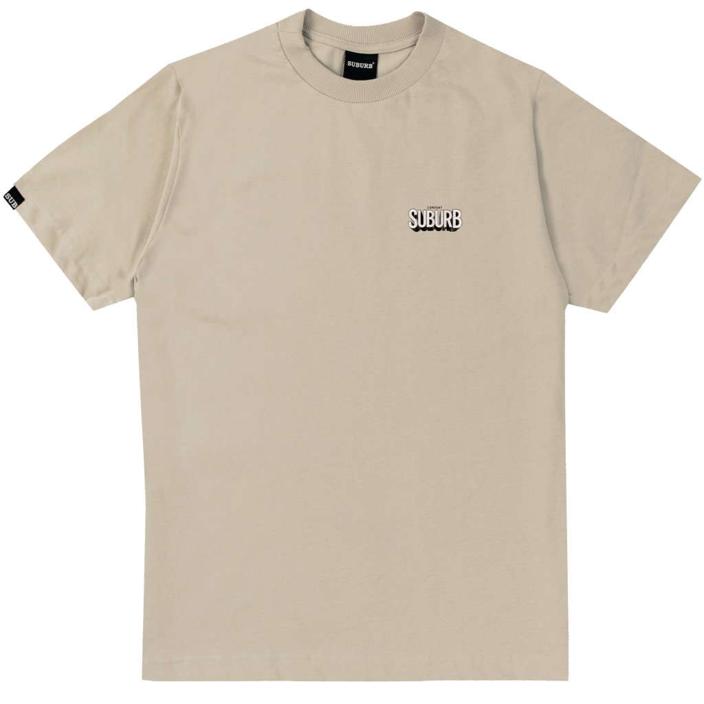 CAMISETA REGULAR SHADOW BEGE