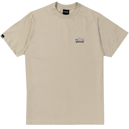 CAMISETA REGULAR SHADOW BEGE