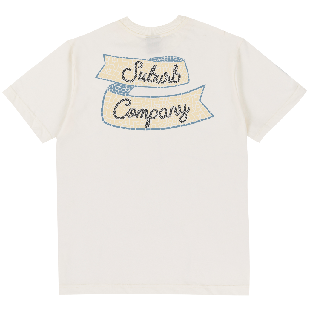 CAMISETA REGULAR MOSAIC OFF WHITE