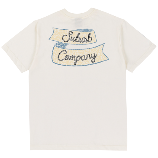 CAMISETA REGULAR MOSAIC OFF WHITE