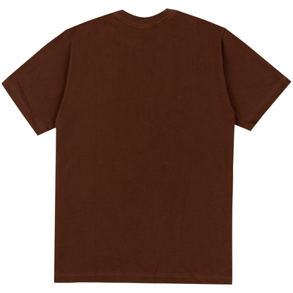 CAMISETA REGULAR EMBOIDERY MARROM
