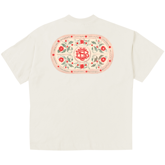 CAMISETA BOXY AQUARELA OFF WHITE