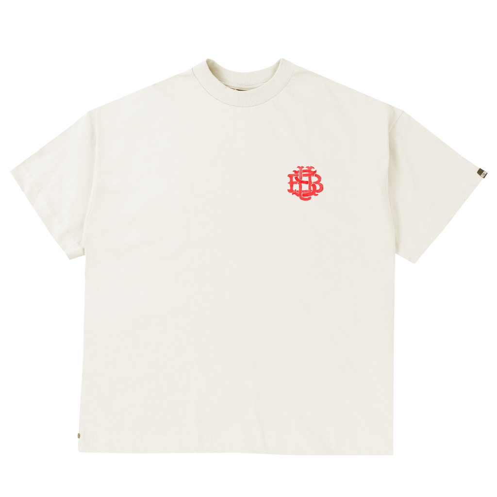 CAMISETA BOXY AQUARELA OFF WHITE