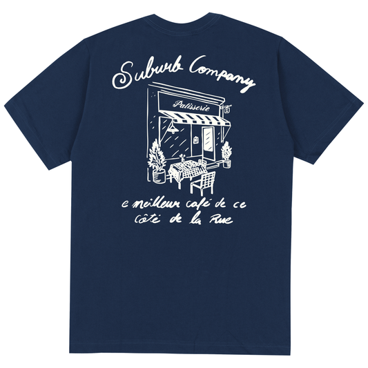 CAMISETA REGULAR PATISSERIE AZUL MARINHO