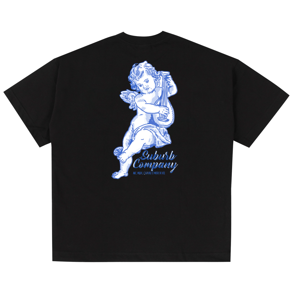 CAMISETA BOXY SACRED ART PRETO