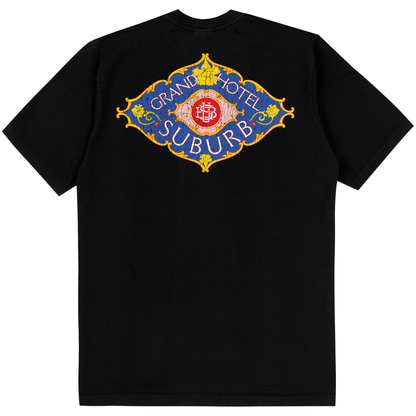 CAMISETA REGULAR GRAND HOTEL  PRETO