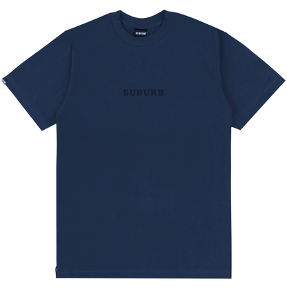 CAMISETA REGULAR EMBROIDERY  AZUL