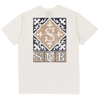 CAMISETA REGULAR TILES  OFF WHITE