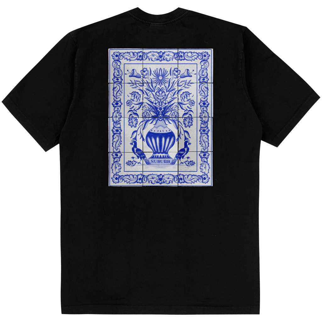 CAMISETA REGULAR HAND PAINTED PRETO