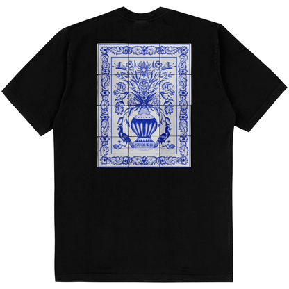 CAMISETA REGULAR HAND PAINTED PRETO