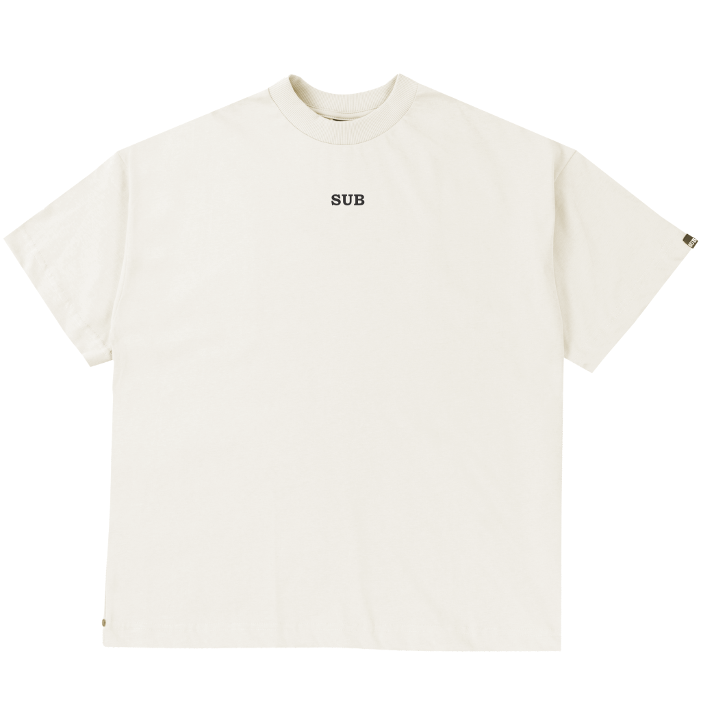 CAMISETA BOXY CORE LOGO OFF WHITE