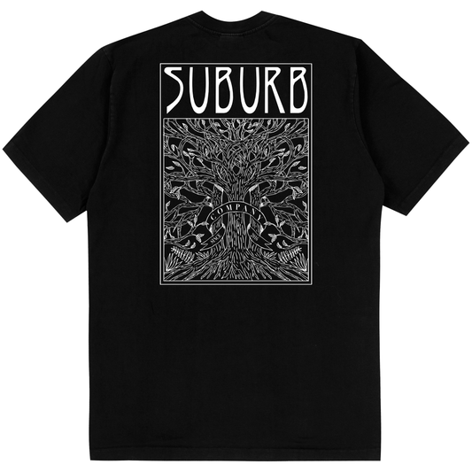 CAMISETA REGULAR TREE  PRETO