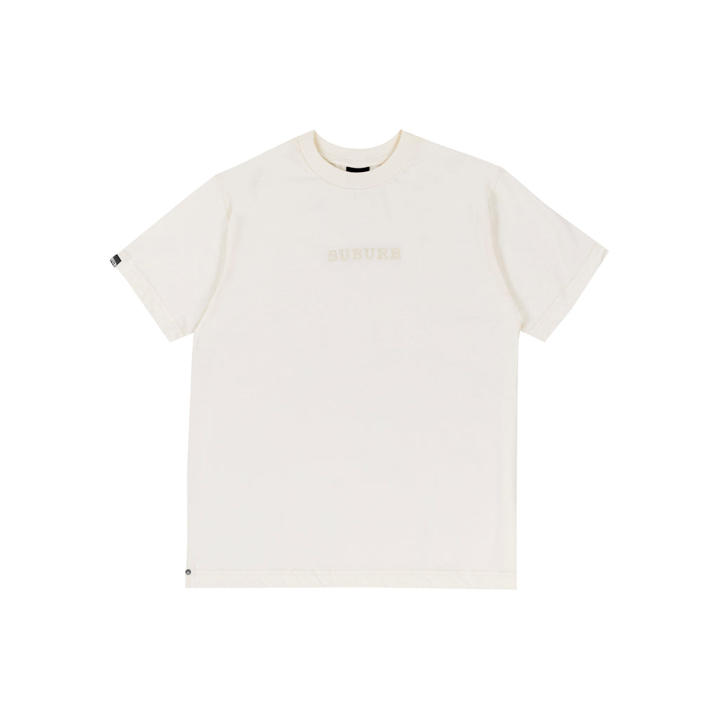 EMBROIDERY REGULAR TEE OFF WHITE