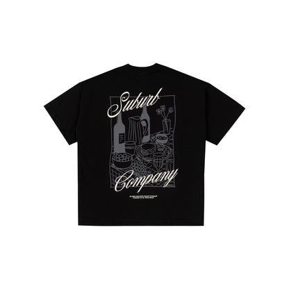 DINNER BOXY TEE PRETO