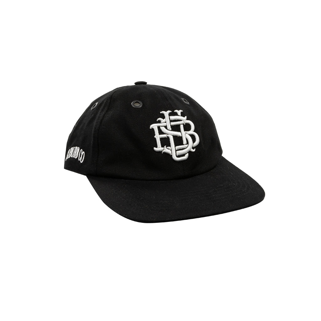 MONOGRAM 6PANEL CAP - Preto