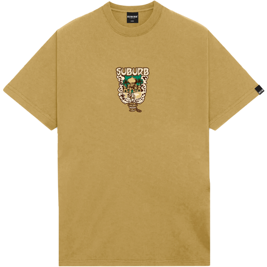 CAMISETA SMOKE OCRE