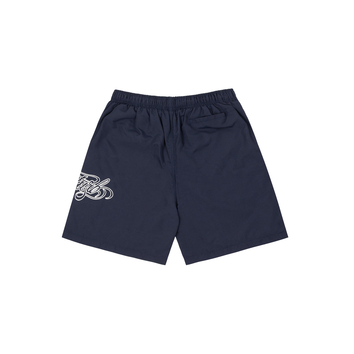 Nylon Shorts Script In Blue
