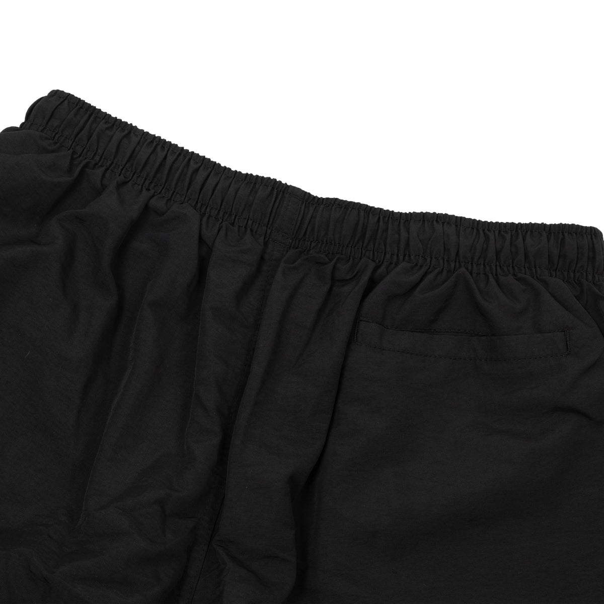 Nylon Shorts Script In Black