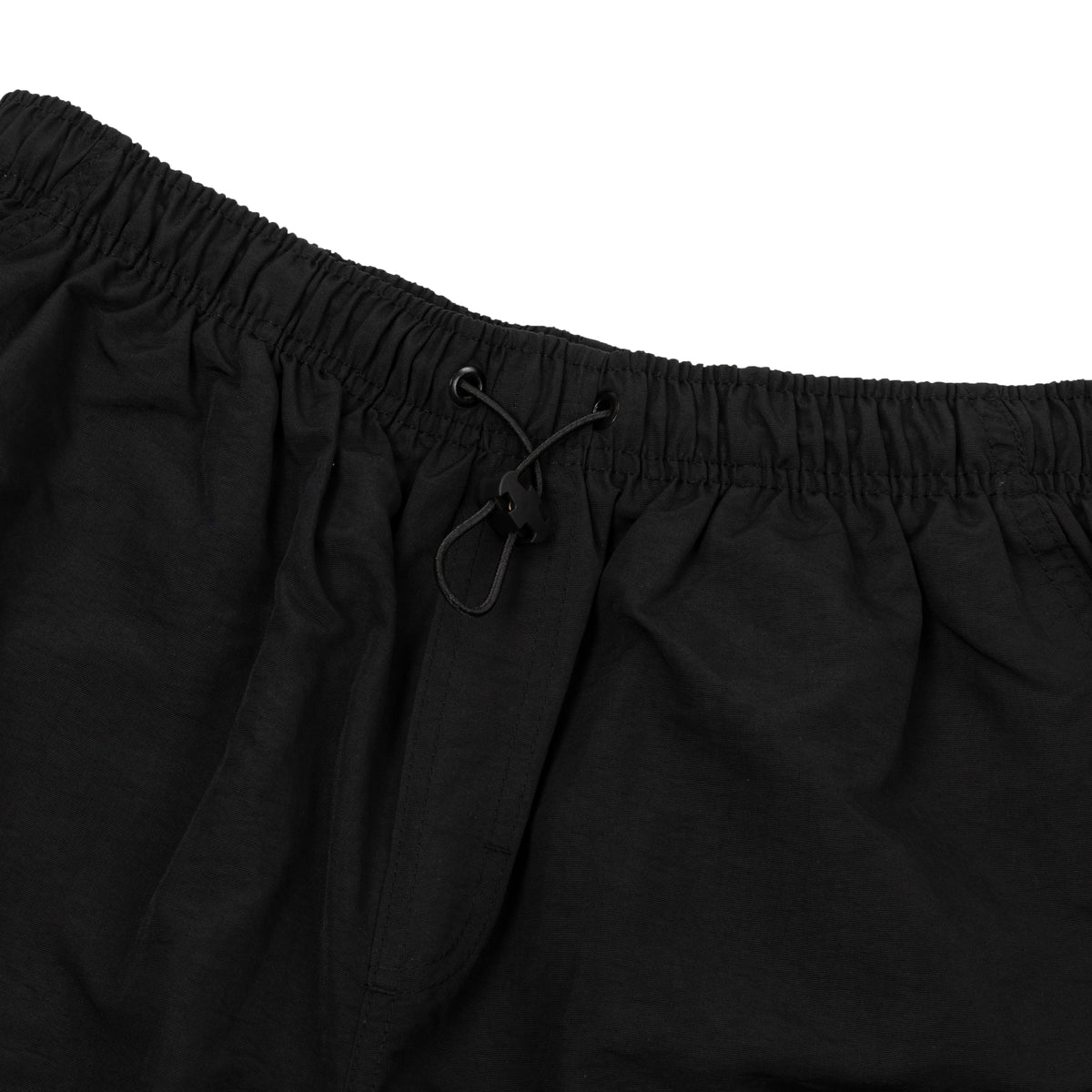 Nylon Shorts Script In Black