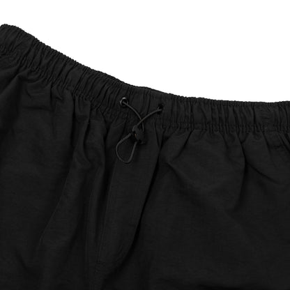 Nylon Shorts Script In Black