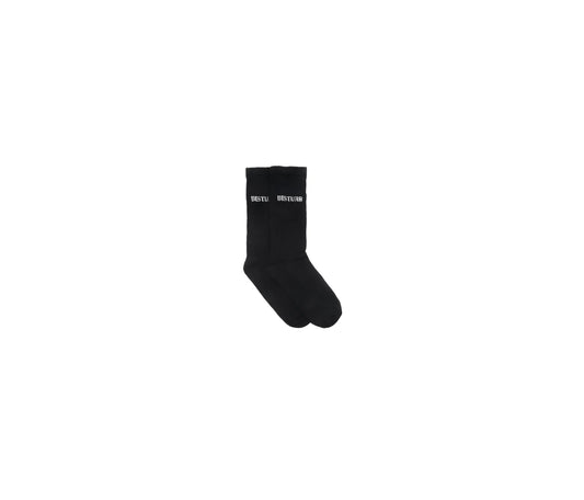 Disturb Signature Socks in Black