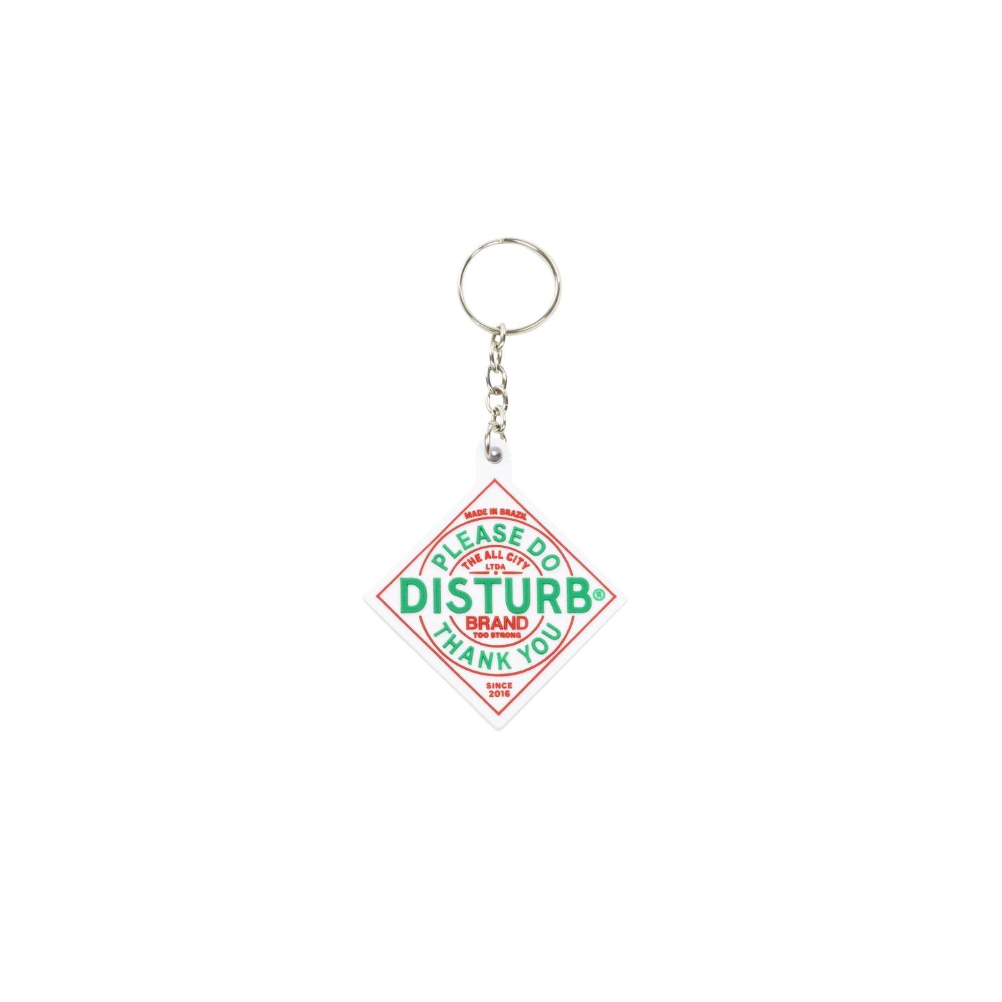 Spicy Keyring In White