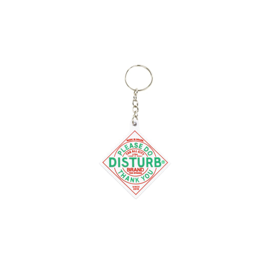 Spicy Keyring In White