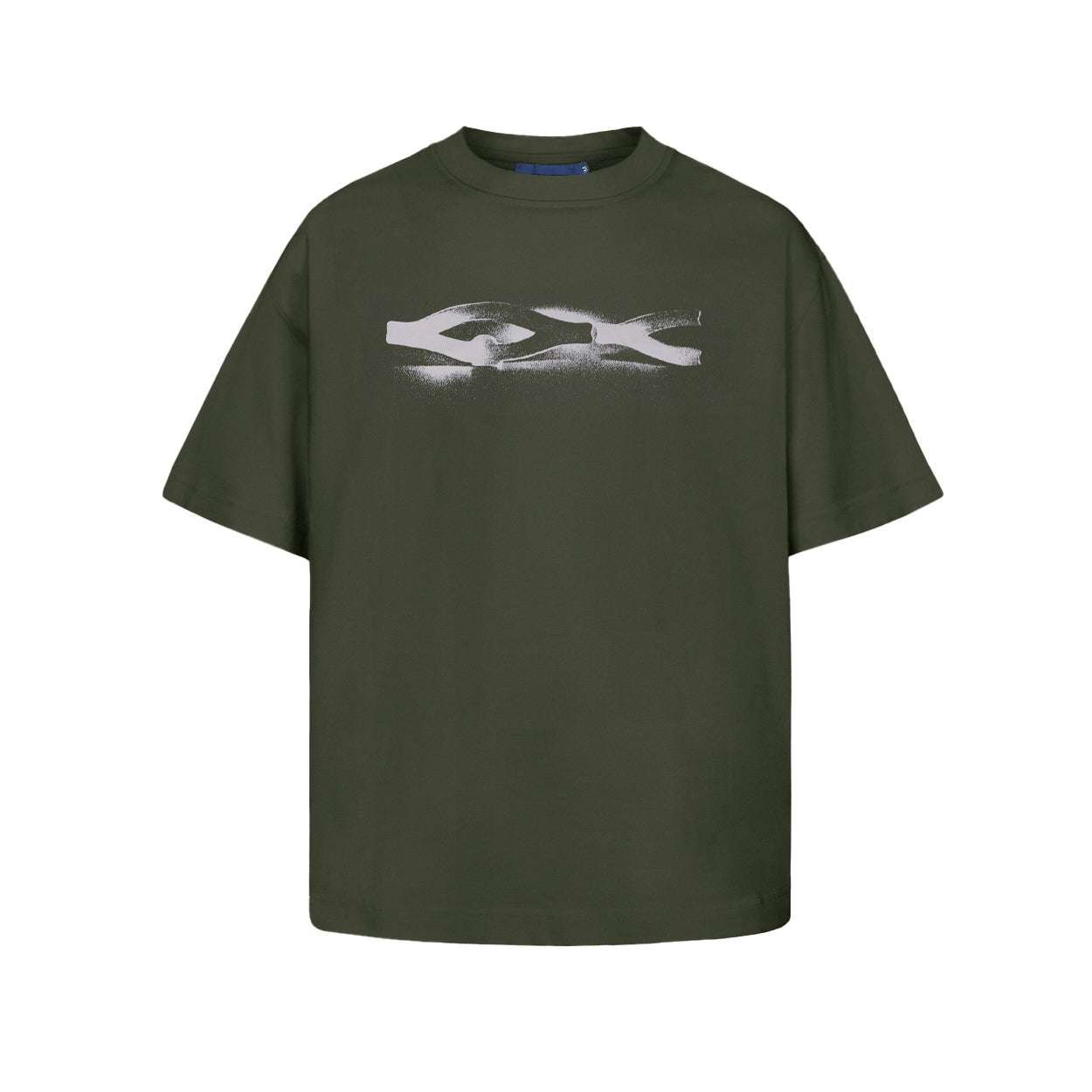 CAMISETA QC STENCIL BOXY  VERDE