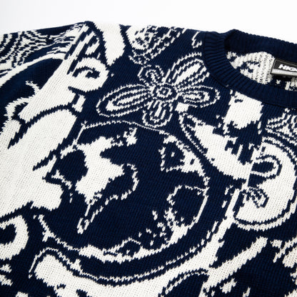 Sweater Jizzy White/Navy