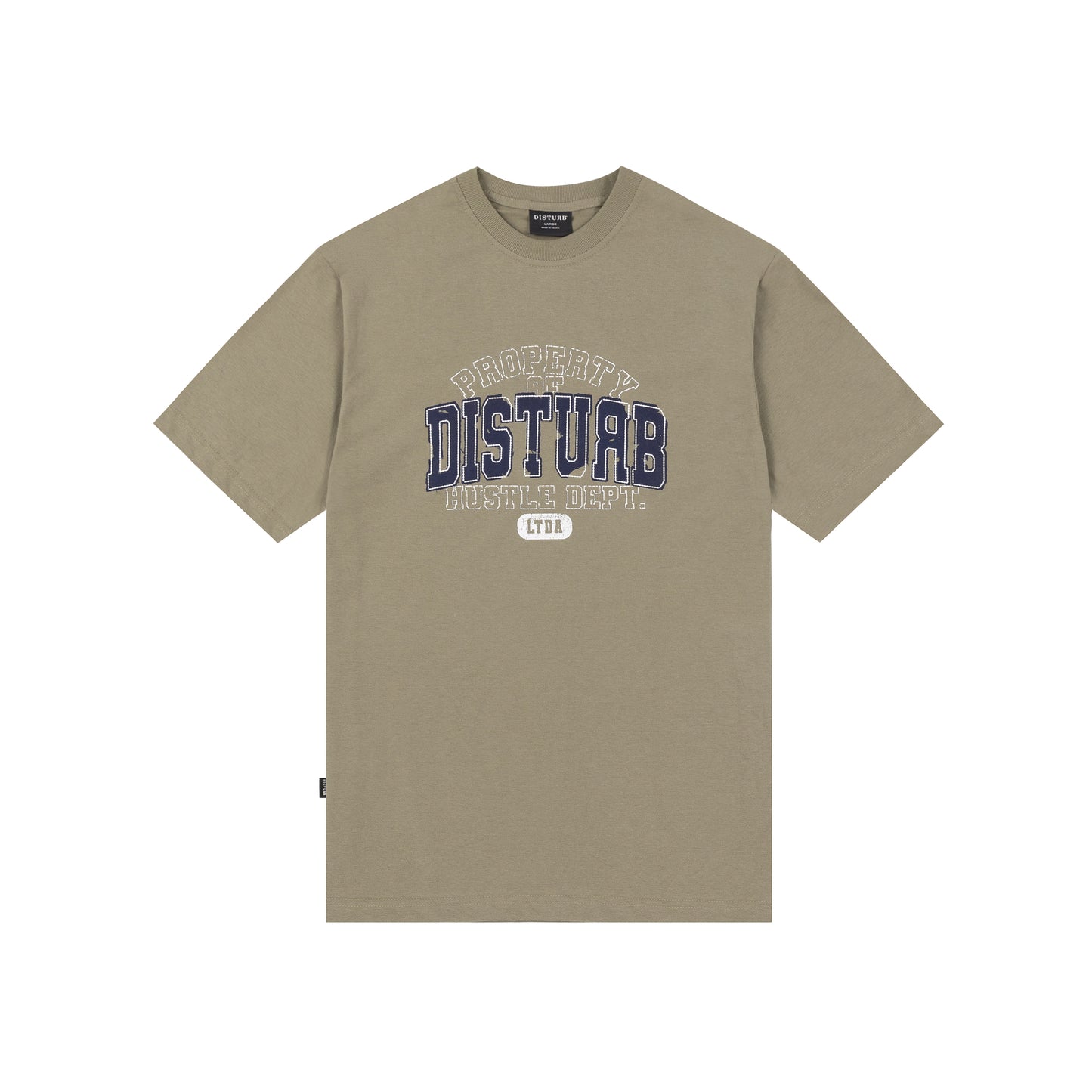 Hustle Dpt TShirt In Beige