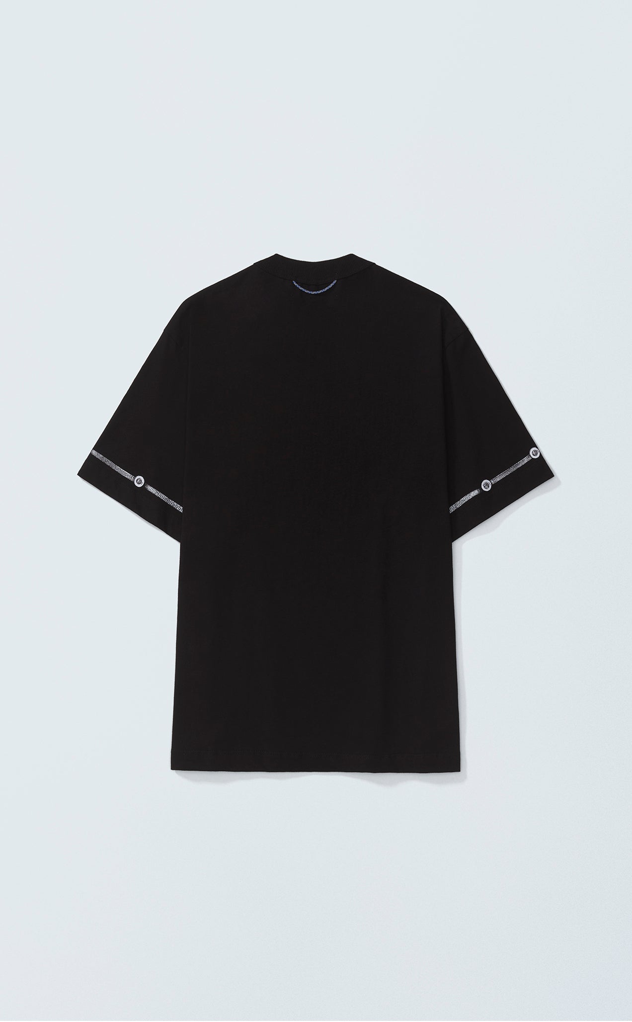 TSHIRT QC BUTTONS REGULAR BLACK