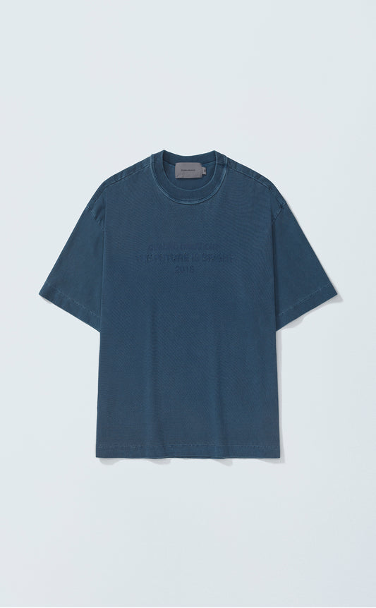 TSHIRT QC FUTURE BOXY WASHED BLUE
