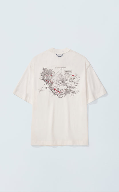 TSHIRT QC MAPS BOXY OFF WHITE