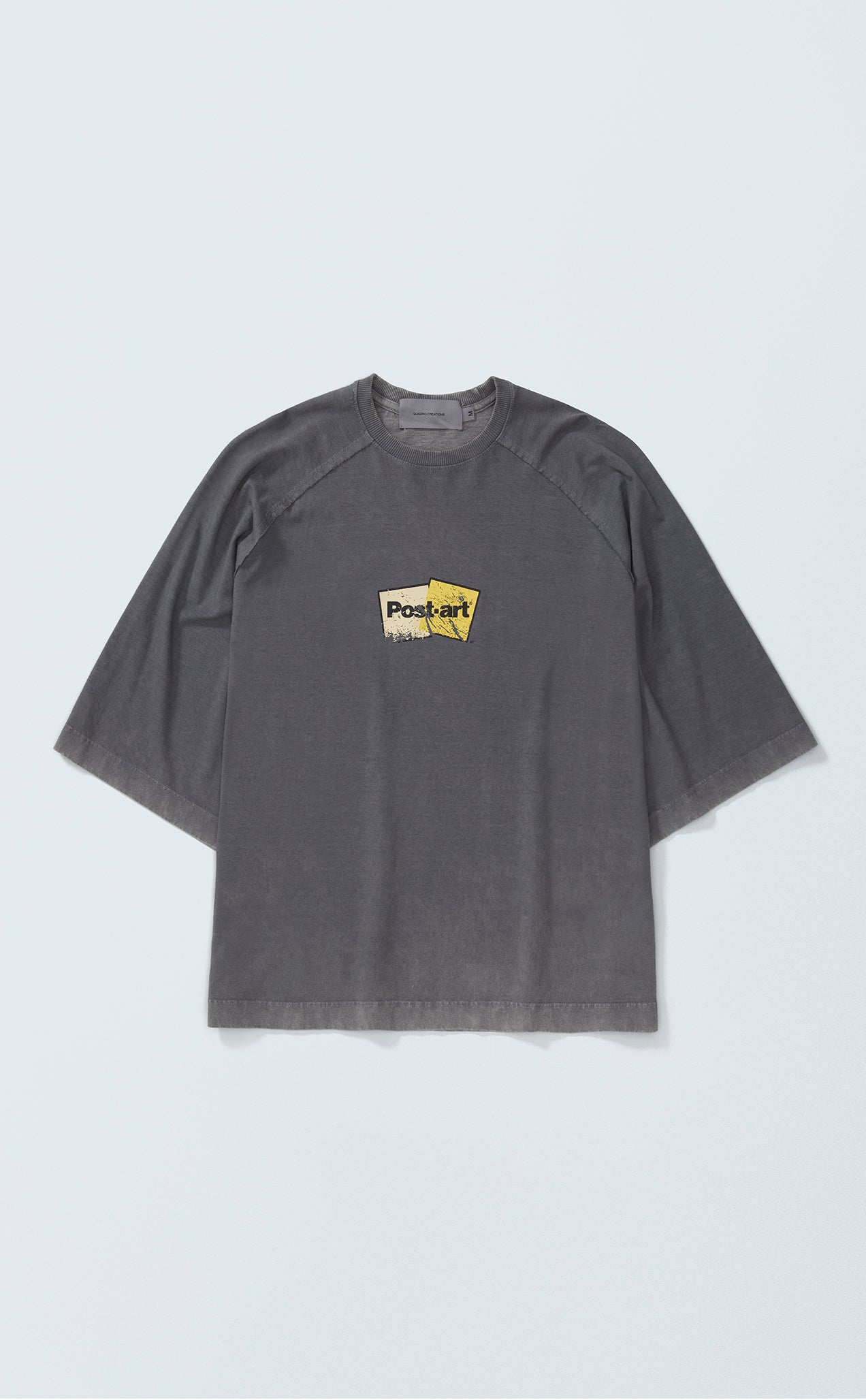 TSHIRT QC POSTART RAGLAN OVER MARBLE GREY