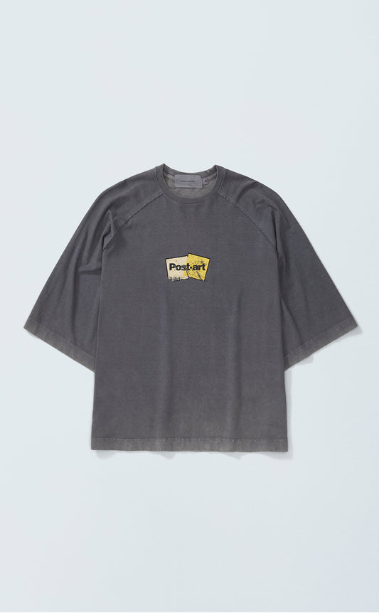 TSHIRT QC POSTART RAGLAN OVER MARBLE GREY
