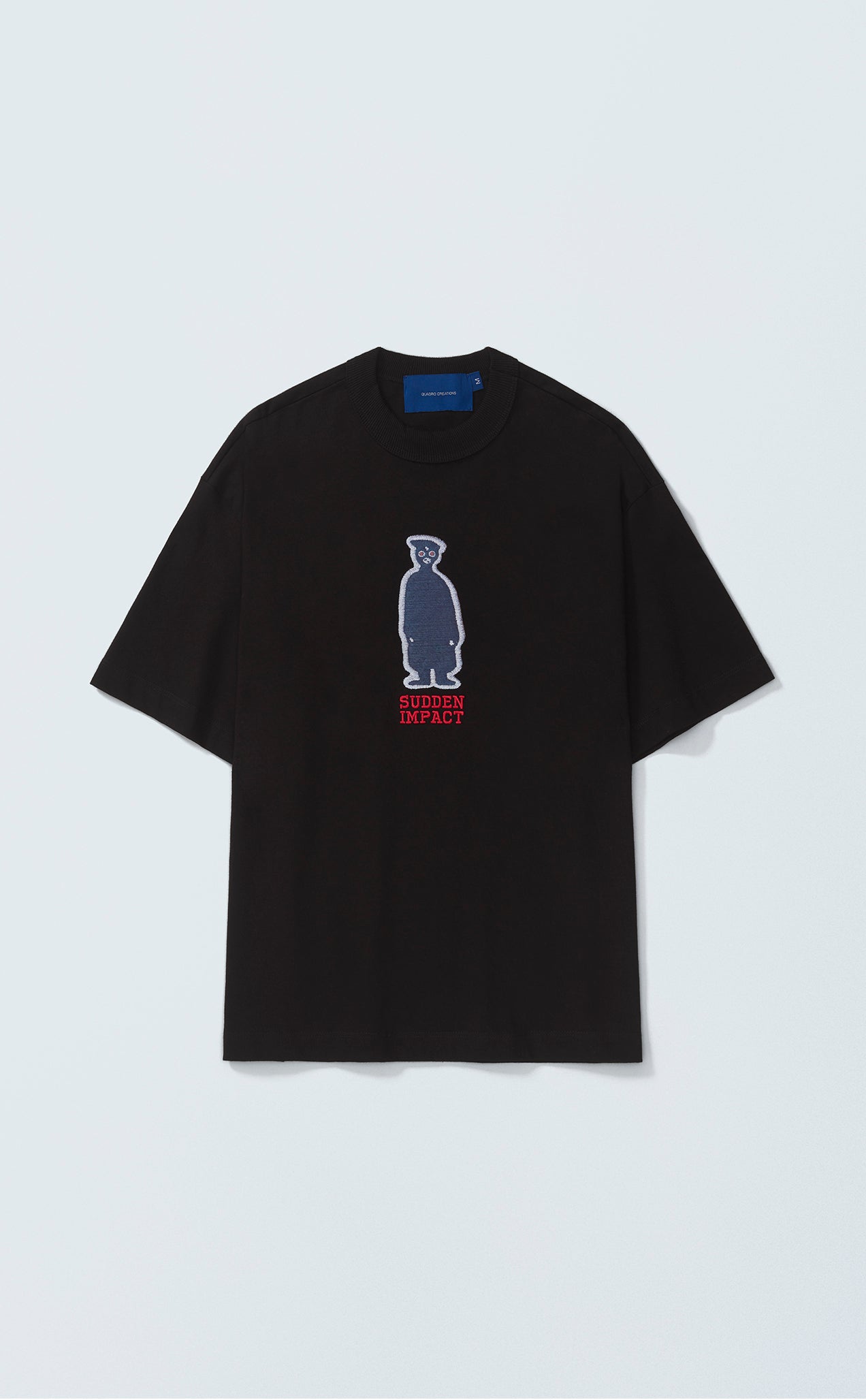 TSHIRT QC SUDDEN PATCH BOXY BLACK