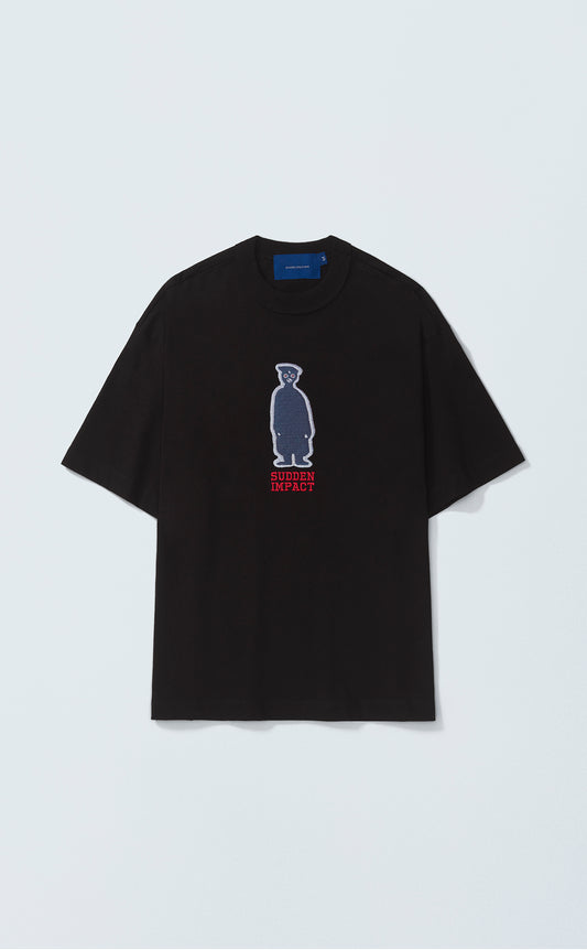 TSHIRT QC SUDDEN PATCH BOXY BLACK