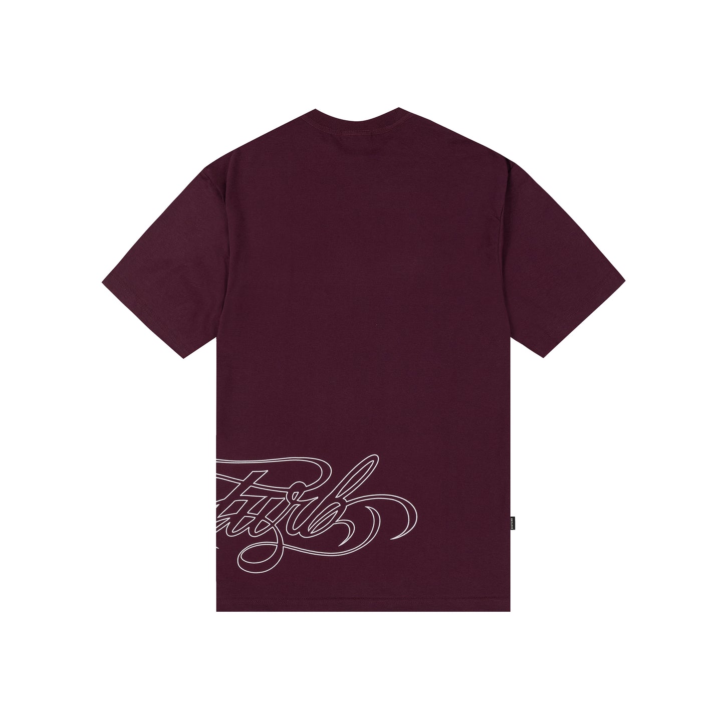 Script TShirt In Burgundy